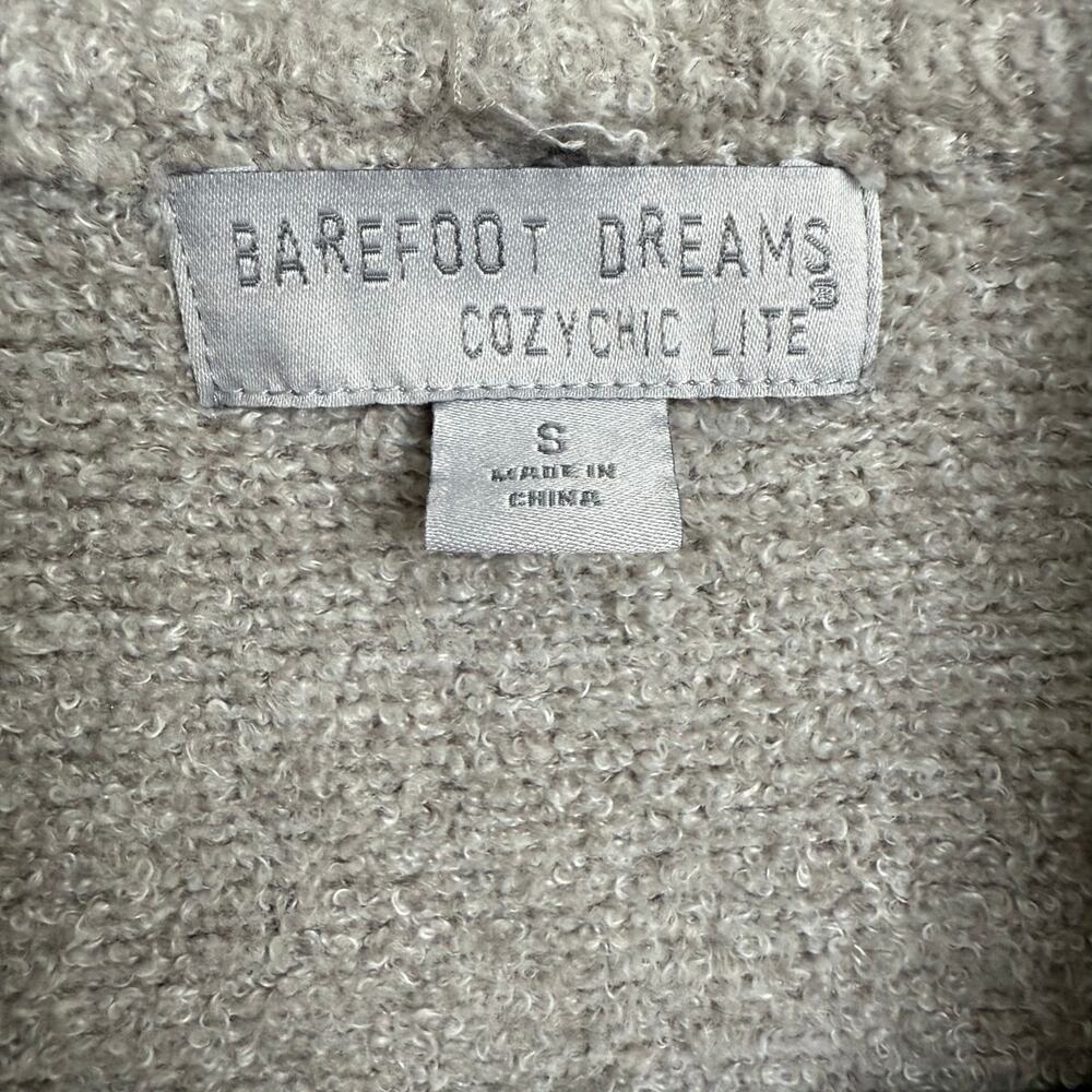 Barefoot Dreams Cozy Chic Lite Knit Cardigan Bisque Tan Loungewear Comfort Sz S - Picture 5 of 6